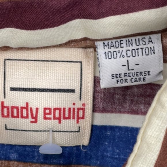 VTG 90s Colorful Stripes L/S Button-Front Shirt - Picture 6 of 6